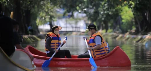 Menjelajahi Kalsel dengan Wahana Perahu Kano Viral, Panorama di Citraland Banjarmasin